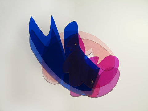 8. Clouds II, plexiglass, 30x40cm,  2018